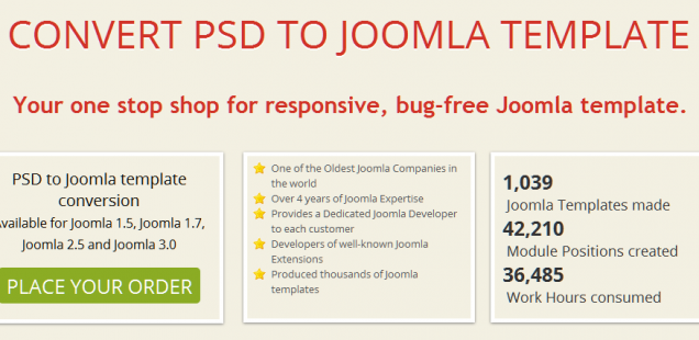 PSD to Joomla